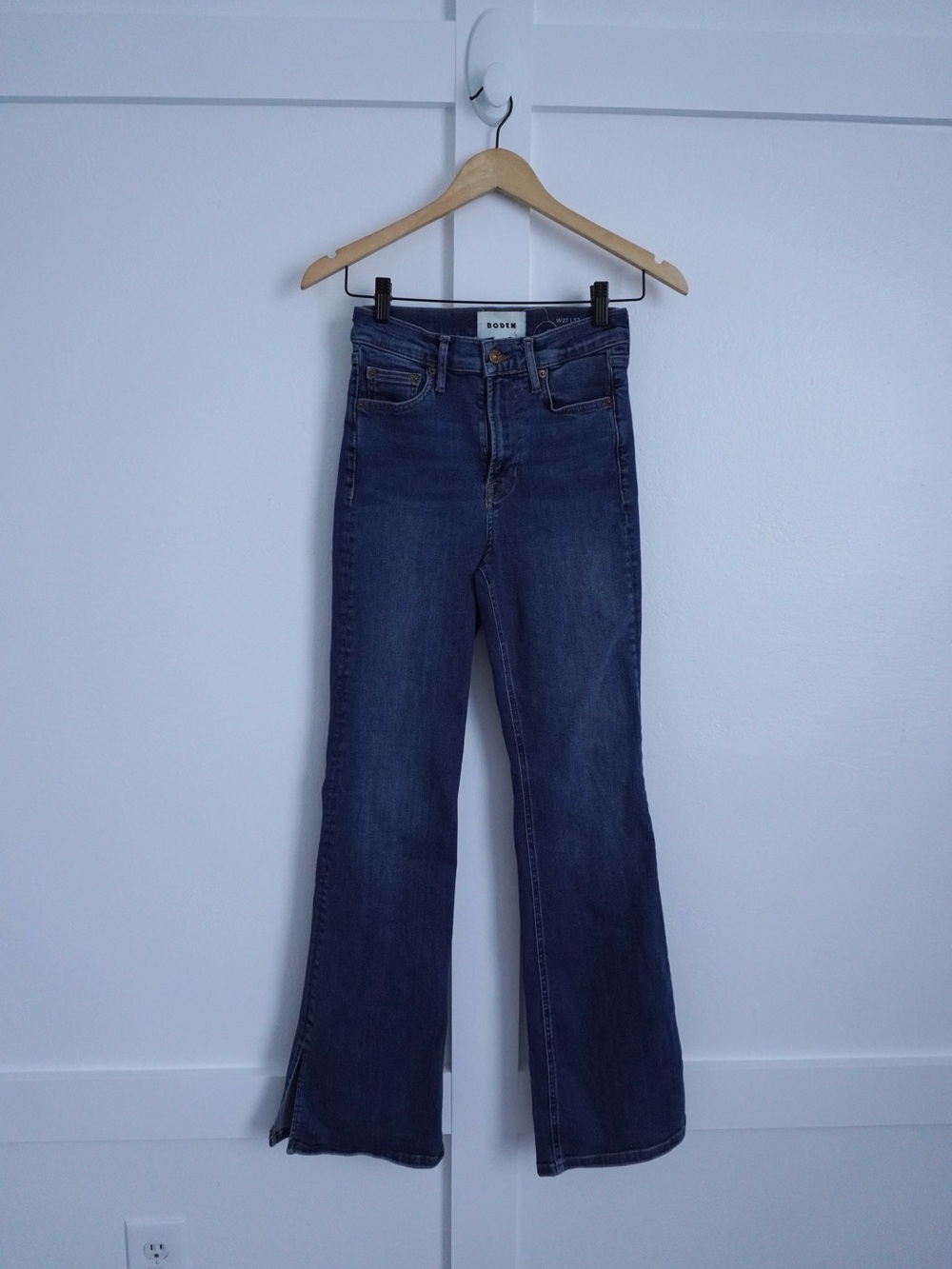 Boden High Rise Split Flare Jeans - Picture 5 of 7